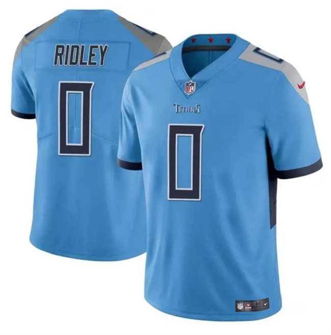 Youth Tennessee Titans #0 Calvin Ridley Blue Vapor Limited Football Stitched Jersey